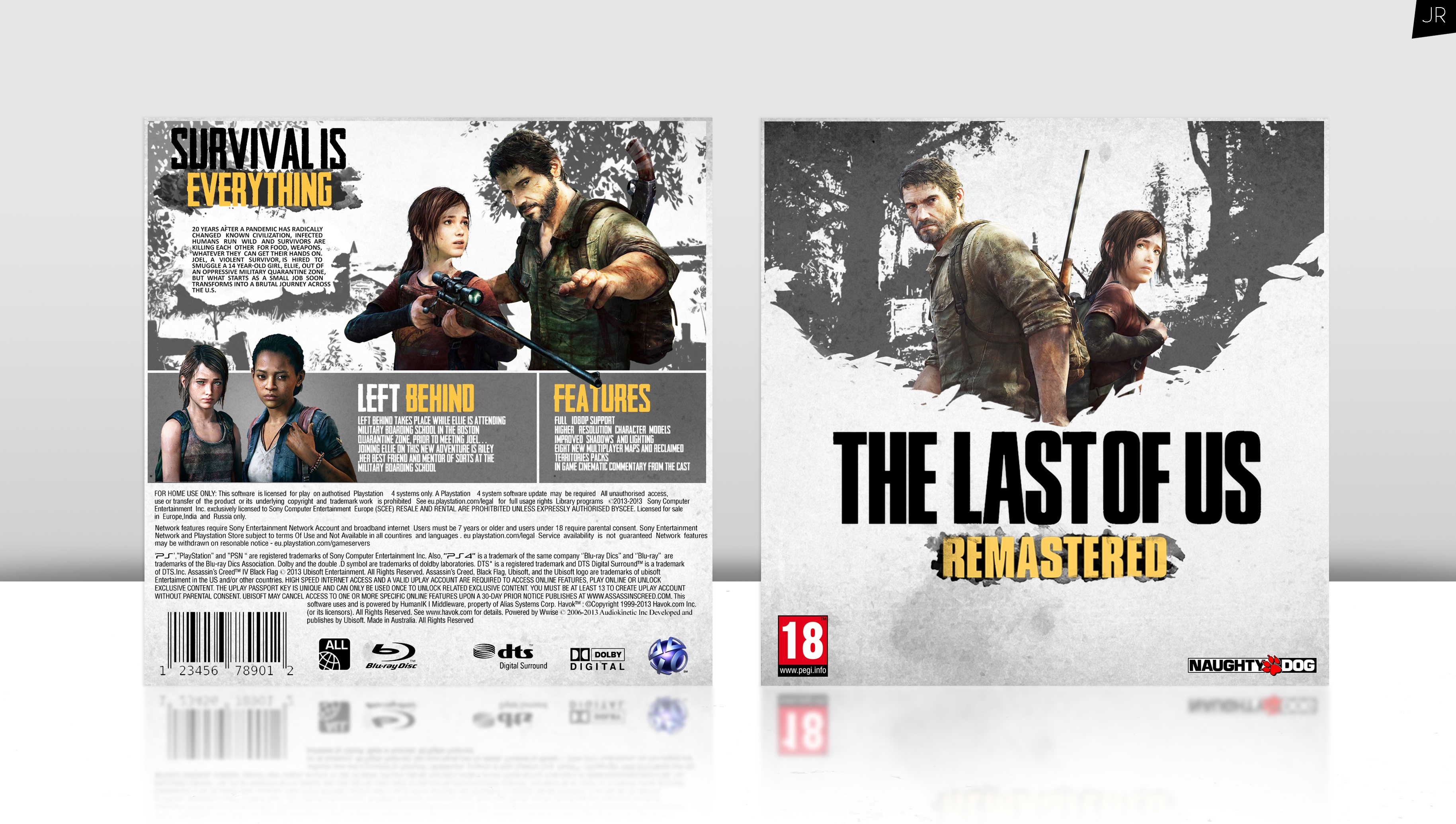 The Last of Us Remastered box cover