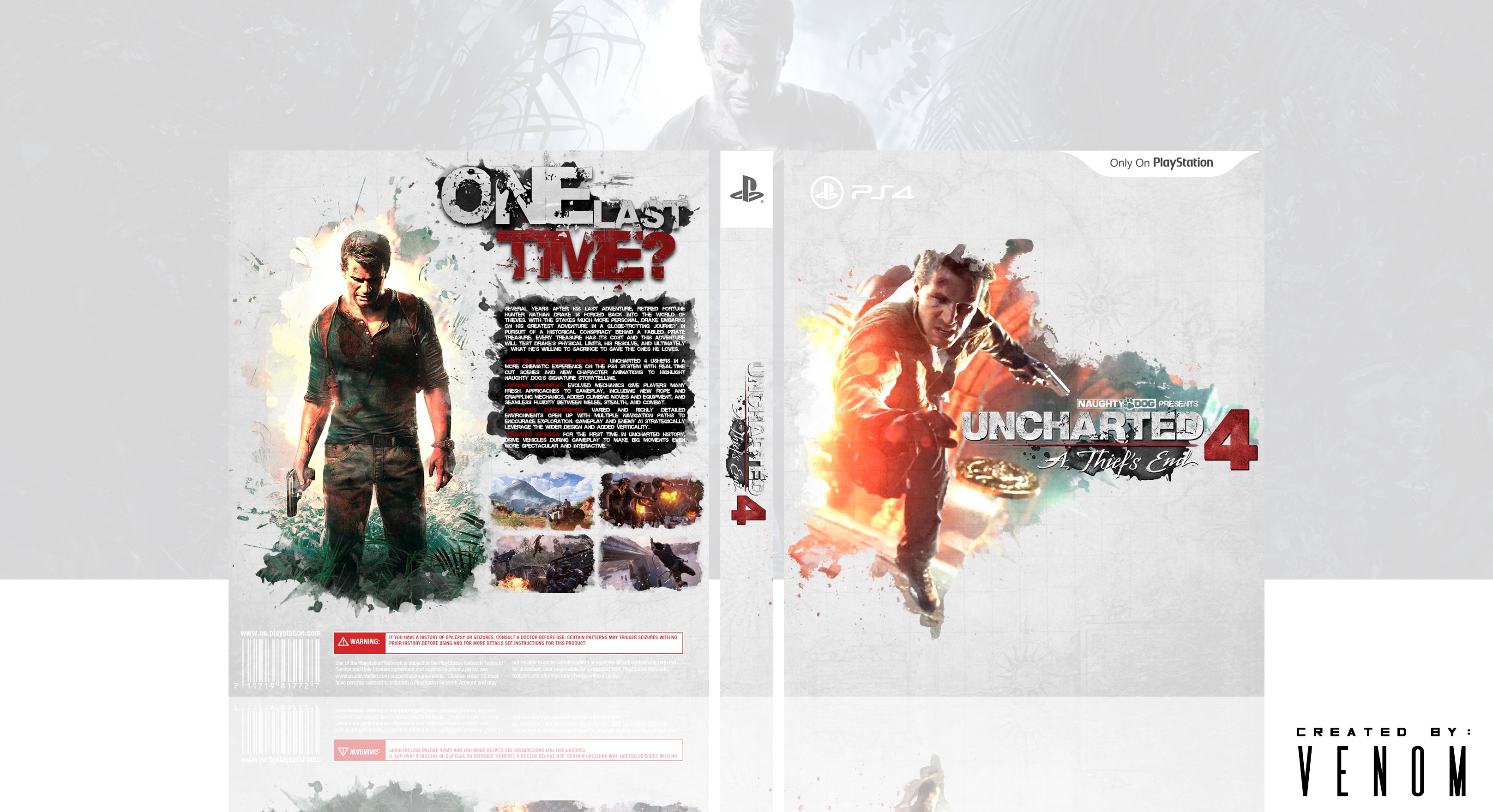 Uncharted 4: A Thief's End box cover
