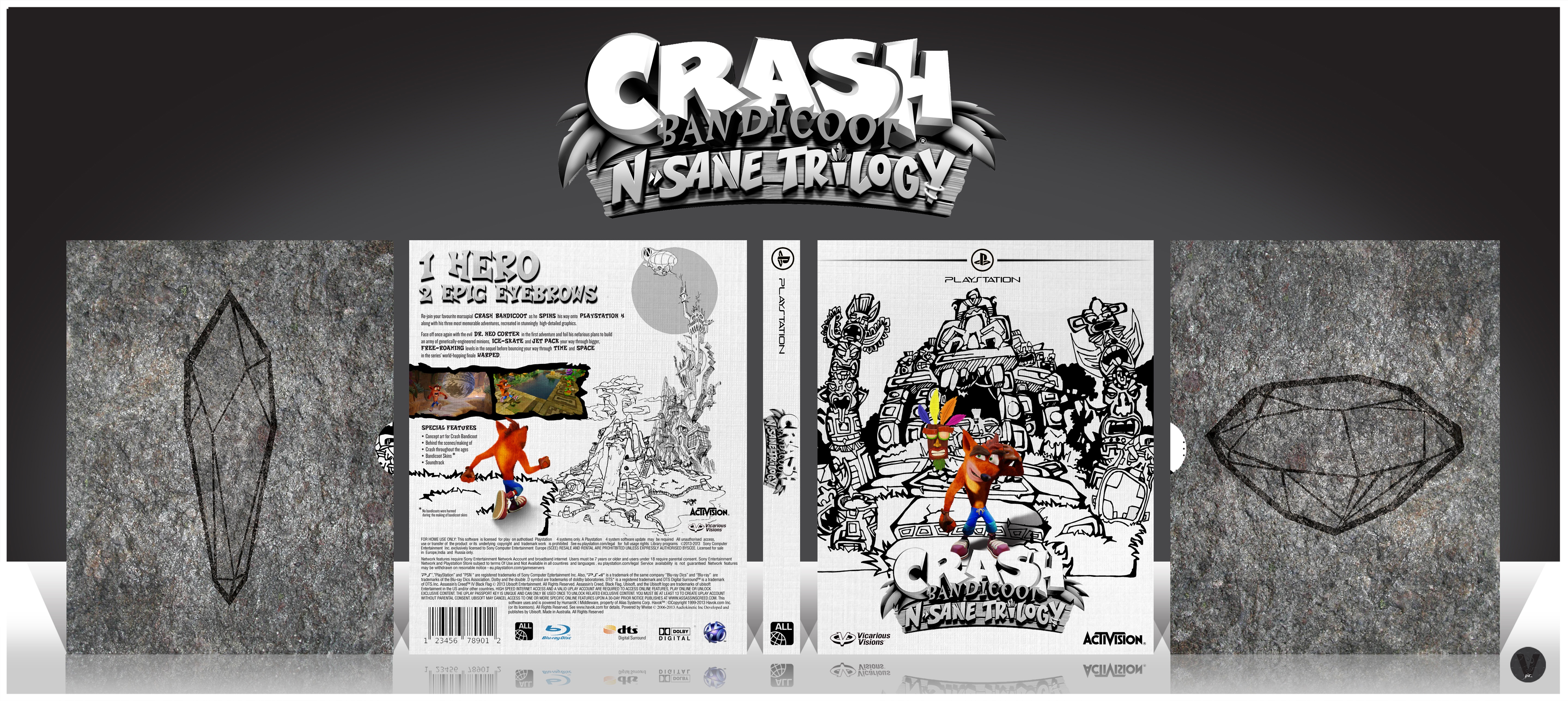 Crash Bandicoot: N. Sane Trilogy box cover