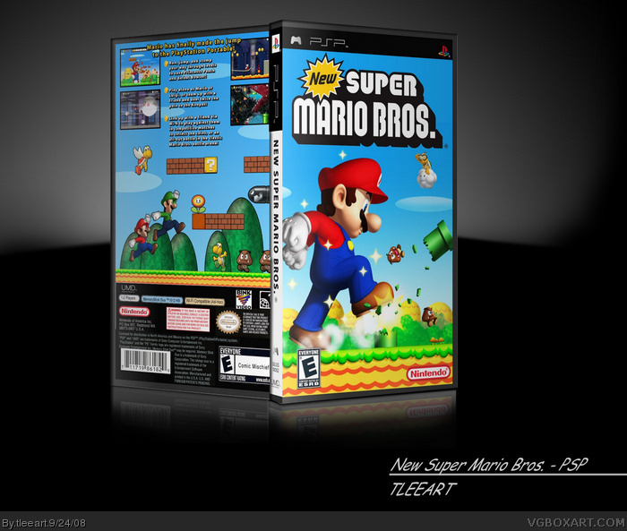 New Super Mario Bros. box art cover