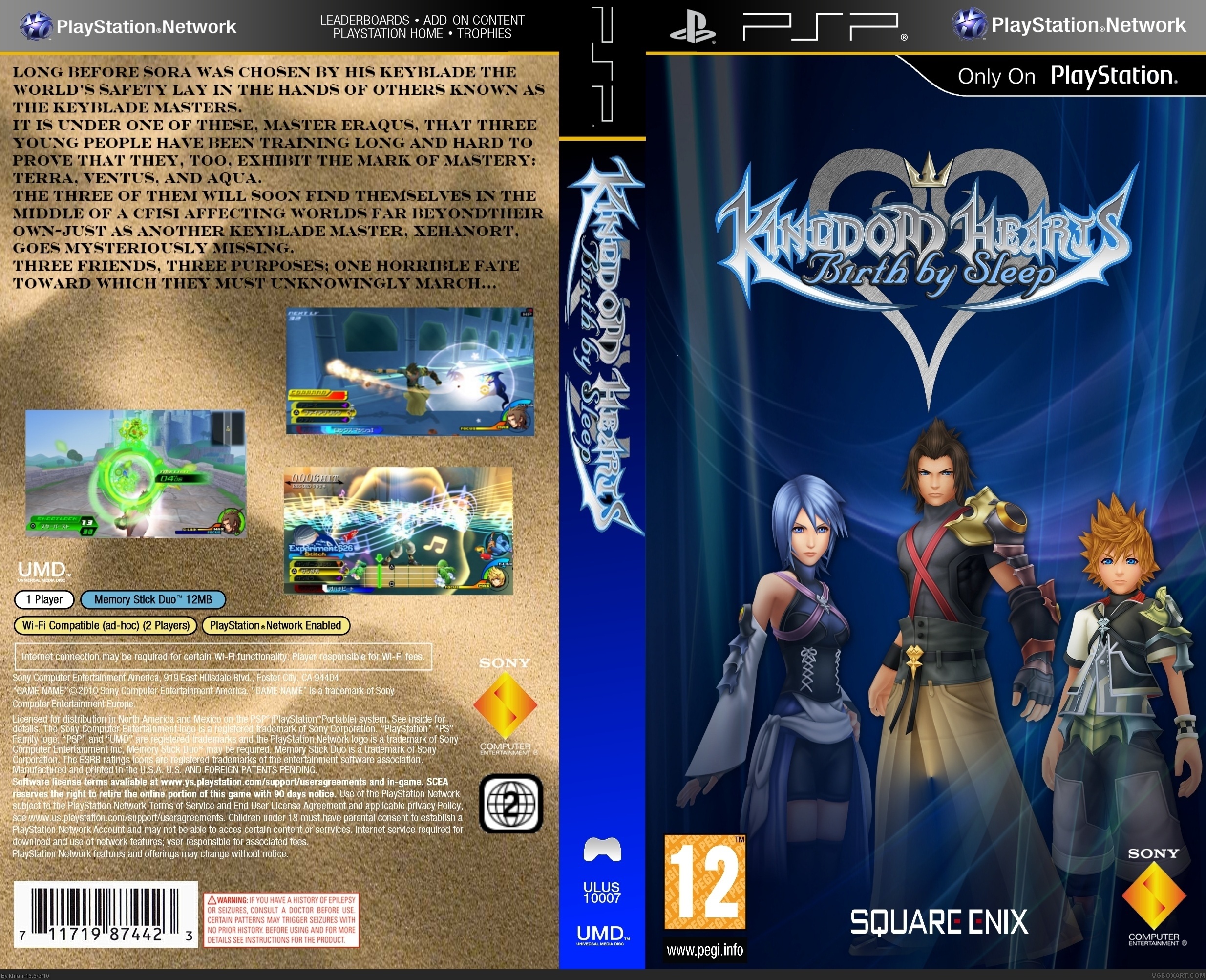 Kingdom Hearts: Birth by Sleep box cover