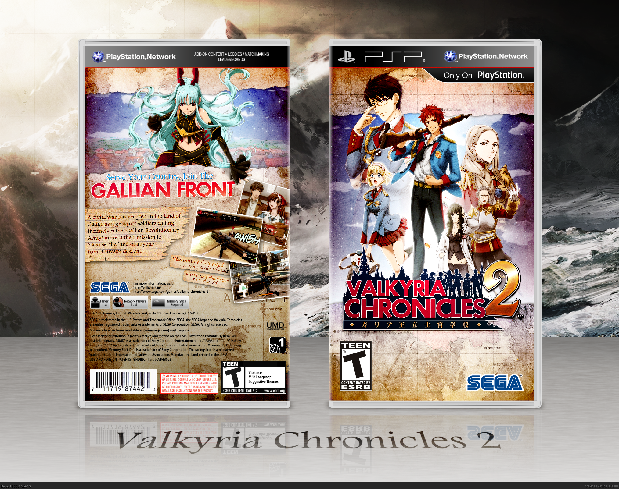 Valkyria Chronicles 2 box cover