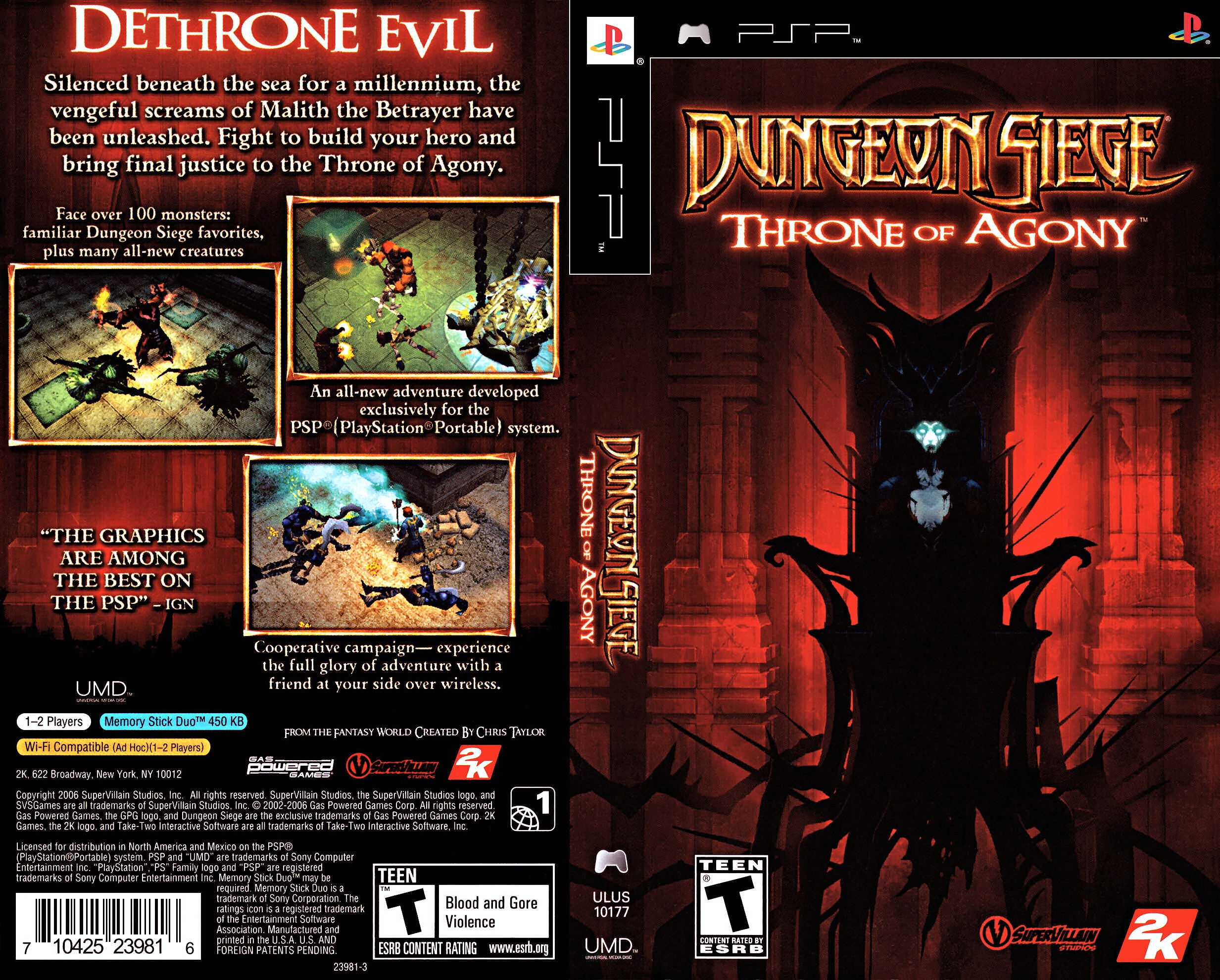 Dungeon Siege: Throne of Agony box cover