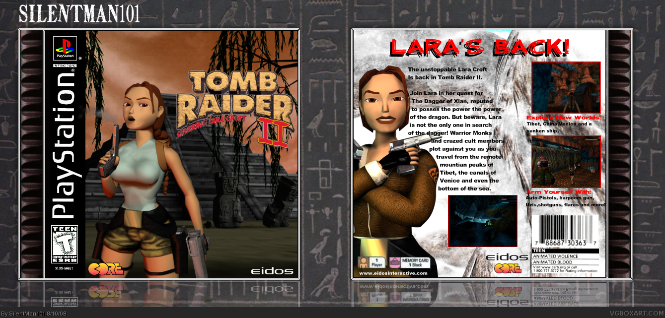 Tomb Raider II box cover
