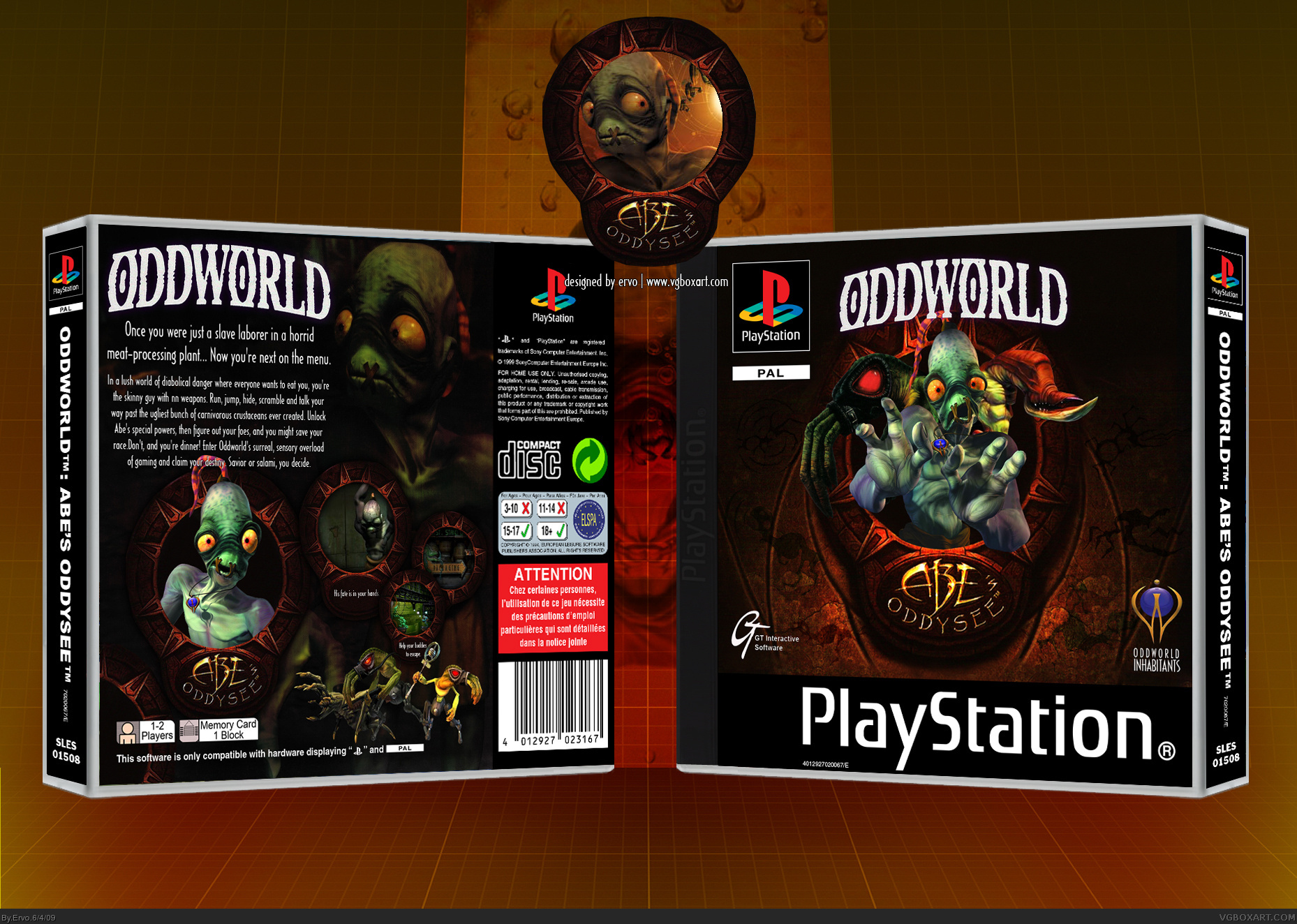 Oddworld: Abe's Oddysee box cover