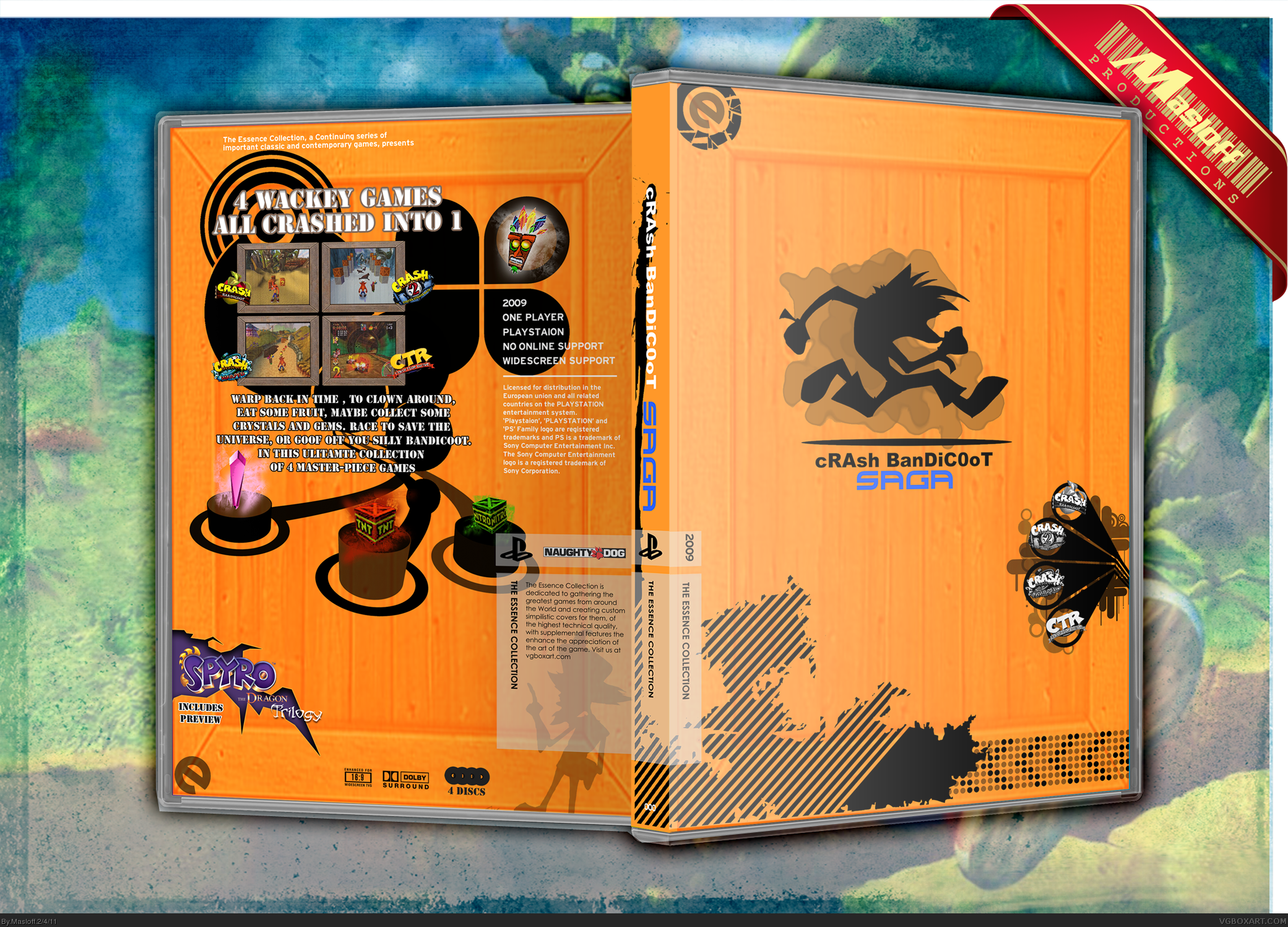 Crash Bandicoot Saga box cover