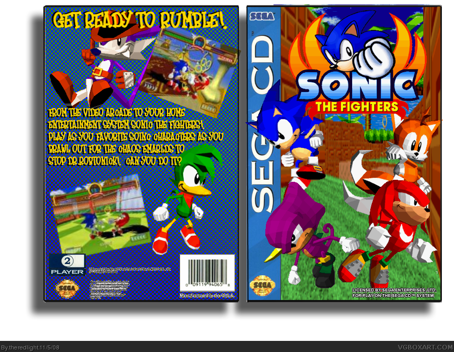 Sonic the Fighters box cover