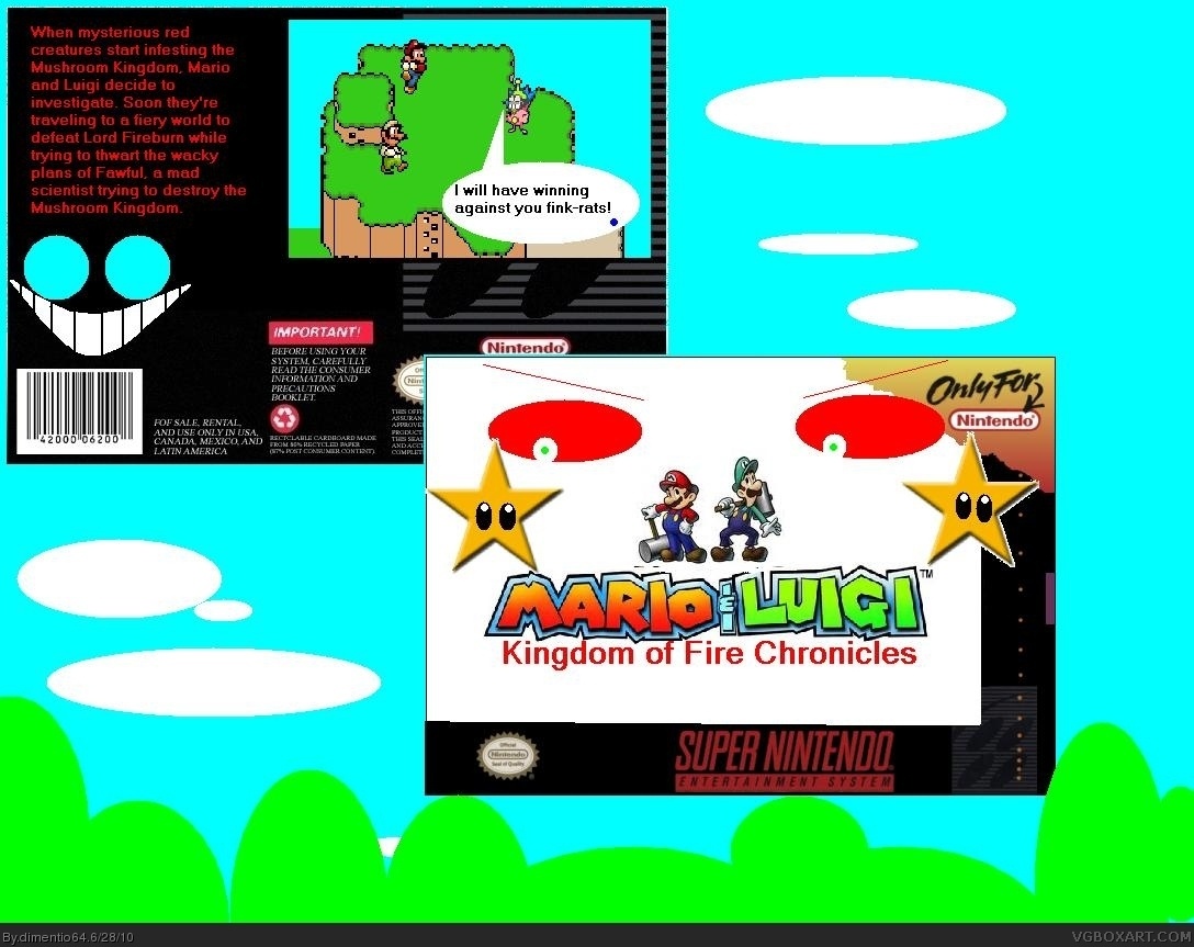 Mario & Luigi: Kingdom of Fire Chronicles box cover