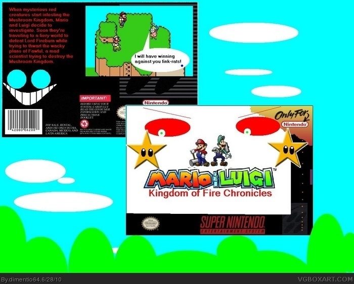 Mario & Luigi: Kingdom of Fire Chronicles box art cover