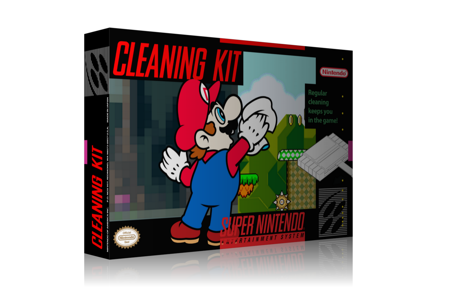 Super Nintendo Cleaning Kit box cover
