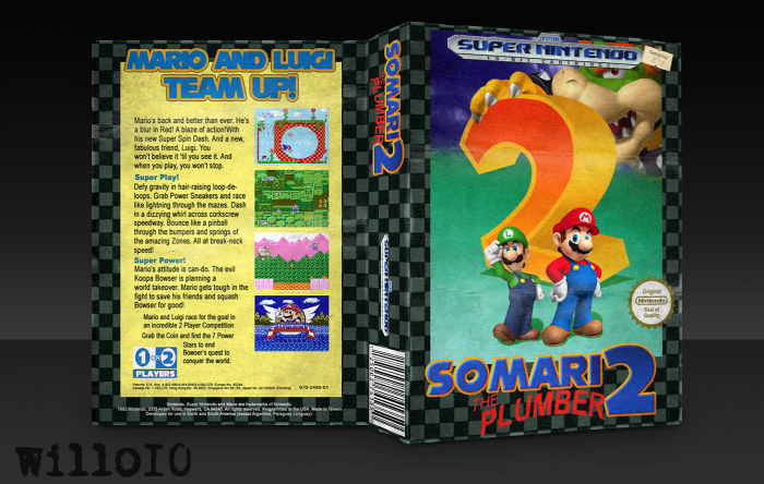 Somari the Plumber 2 box art cover