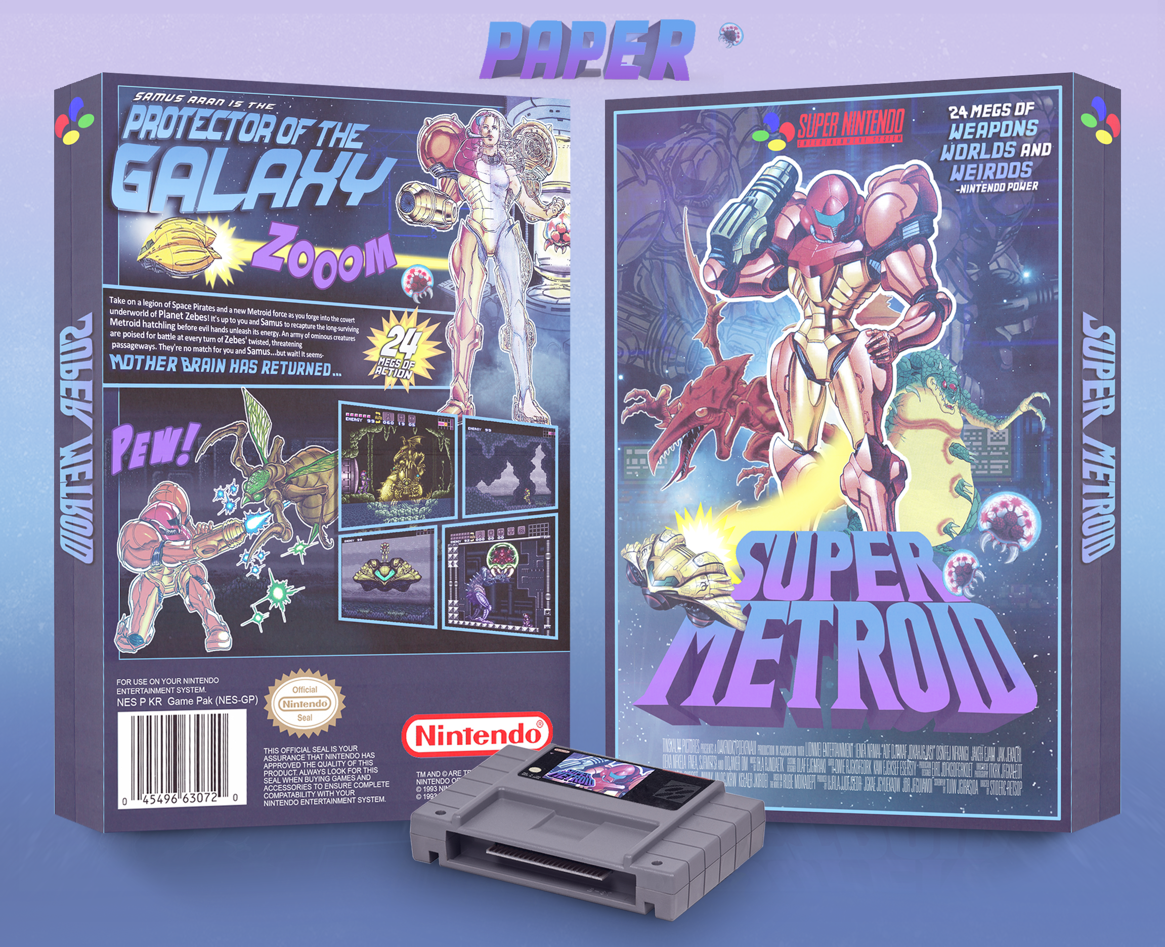 Super Metroid box cover