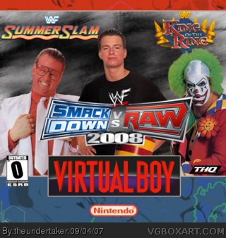 WWF SmackDown! vs RAW 2008 box cover
