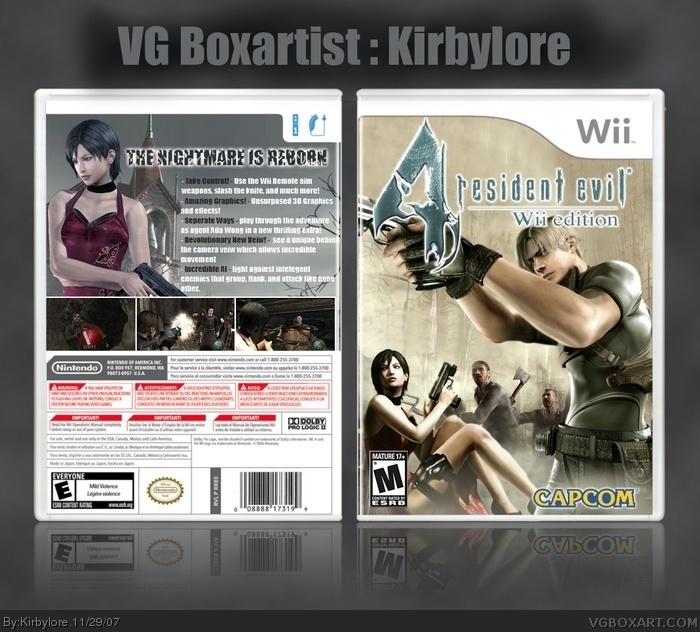 Resident Evil 4: Wii Edition box art cover