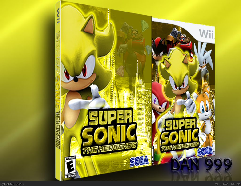 Super Sonic The Hedgehog box cover