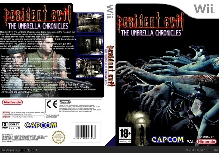 Resident Evil The Umbrella Chronicles box art cover