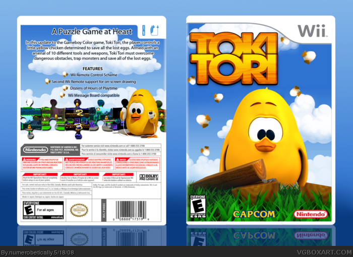 Toki Tori box art cover