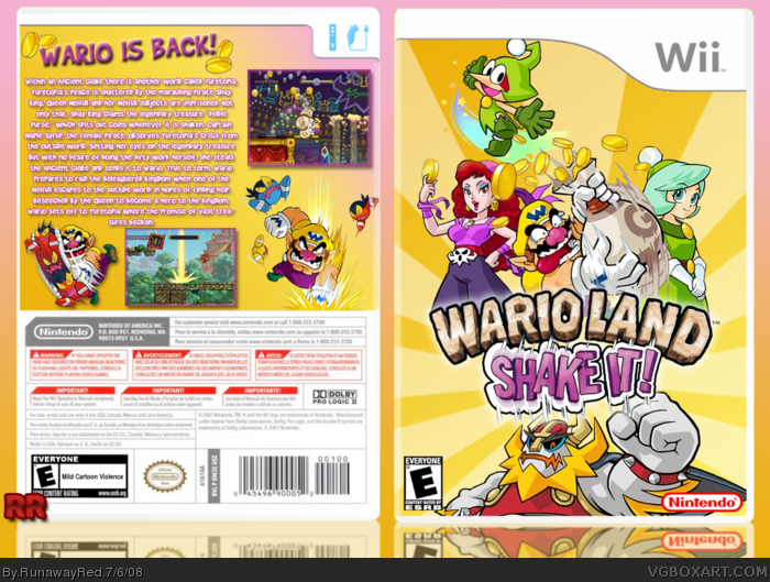 Wario Land: Shake It! box art cover