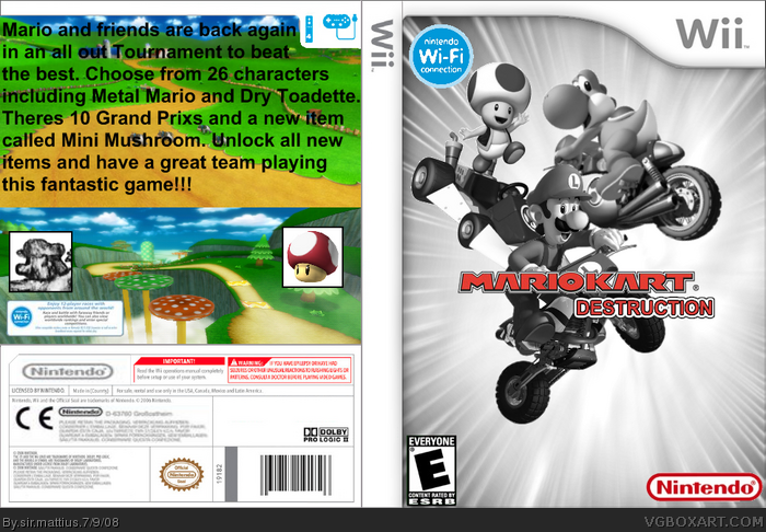 Mario Kart Destruction box art cover