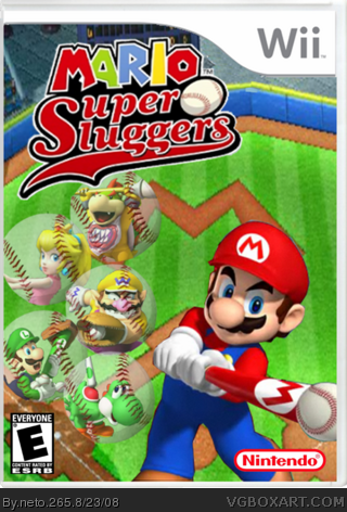 Mario Super Sluggers box art cover