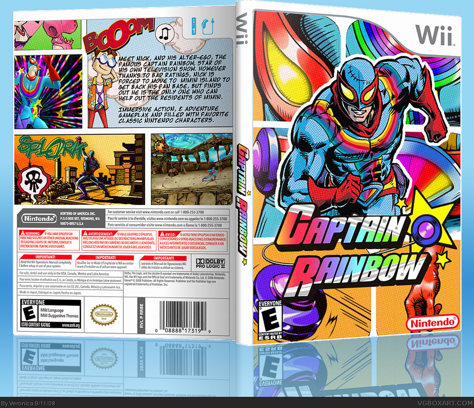Captain Rainbow box cover