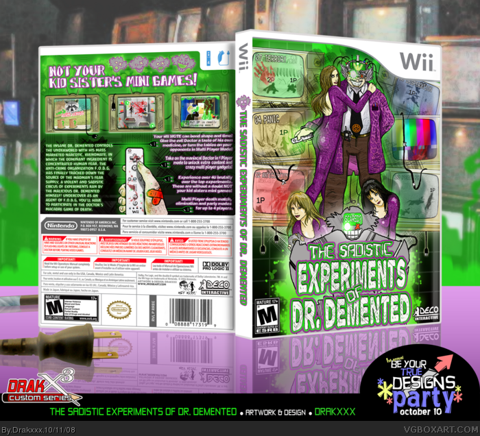 The Sadistic Experiments of Dr. Demented box art cover