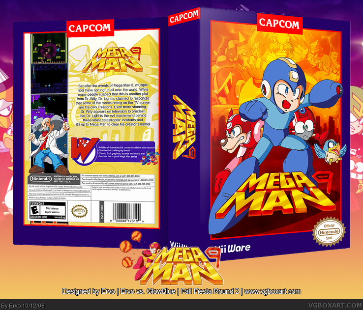 Megaman 9 box cover