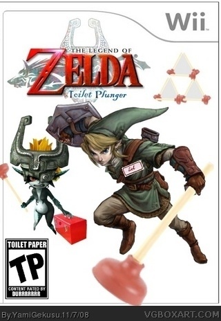 The Legend of Zelda: Toilet Plunger box cover