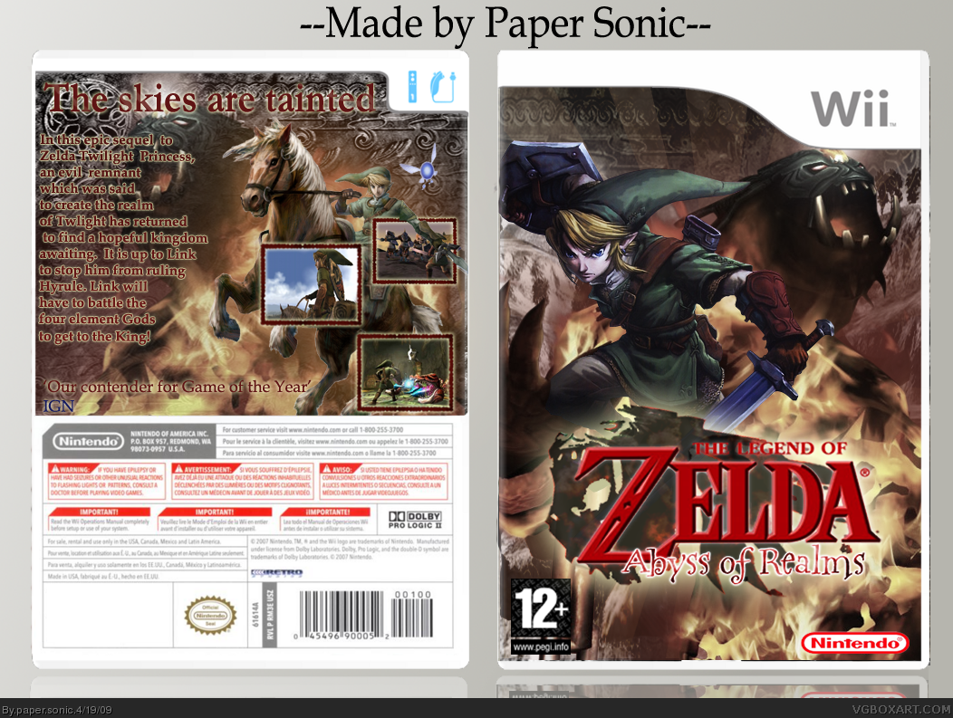 The Legend of Zelda: Abyss of Realms box cover