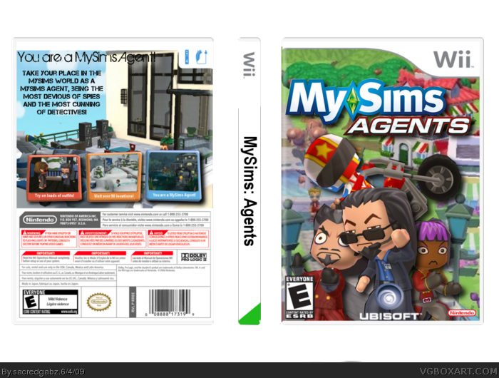 MySims: Agents box art cover
