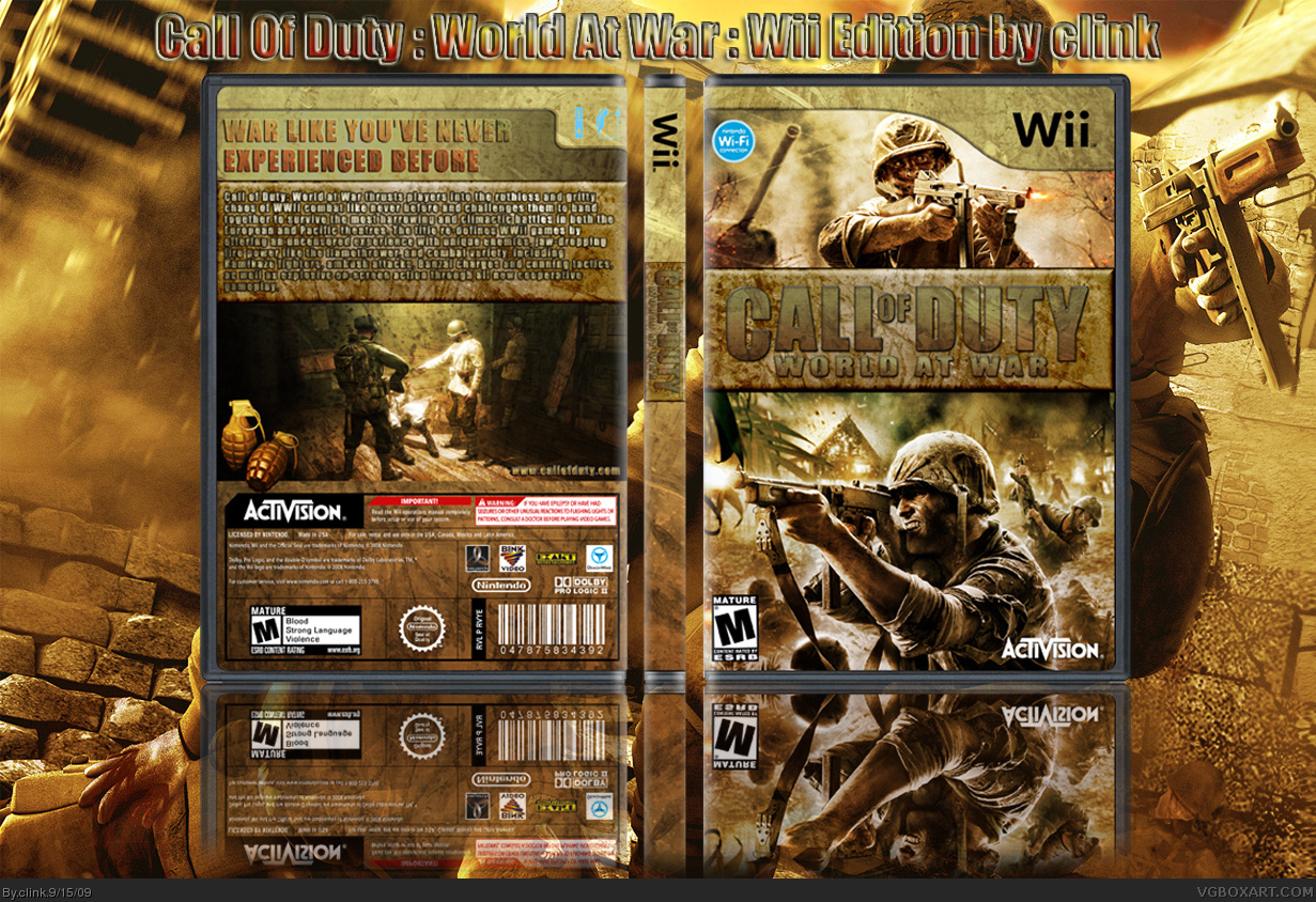 Call Of Duty : World At War box cover