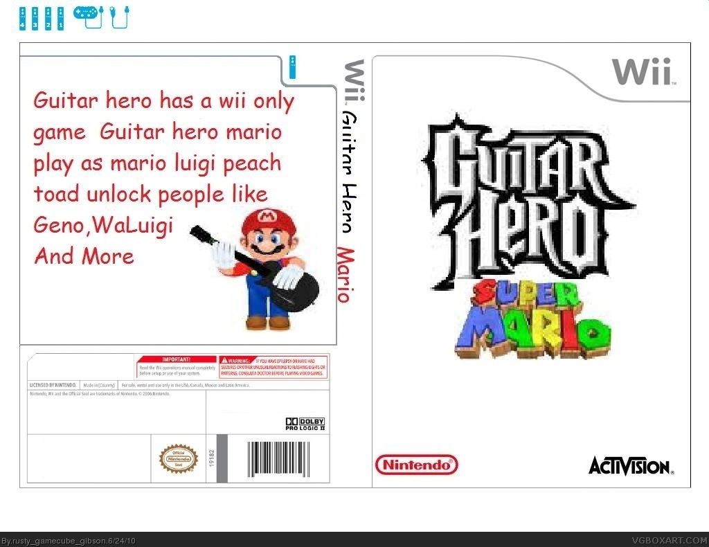 Guitar Hero: Mario box cover