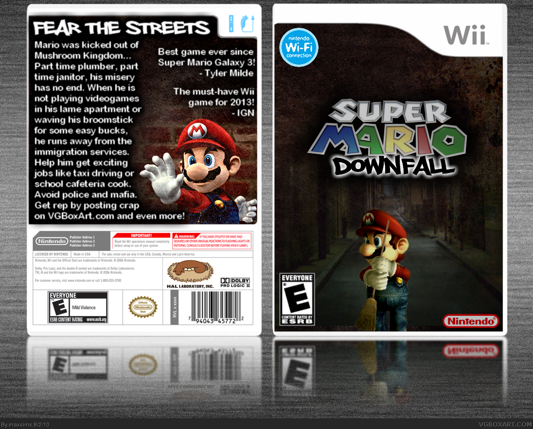 Super Mario Downfall box cover