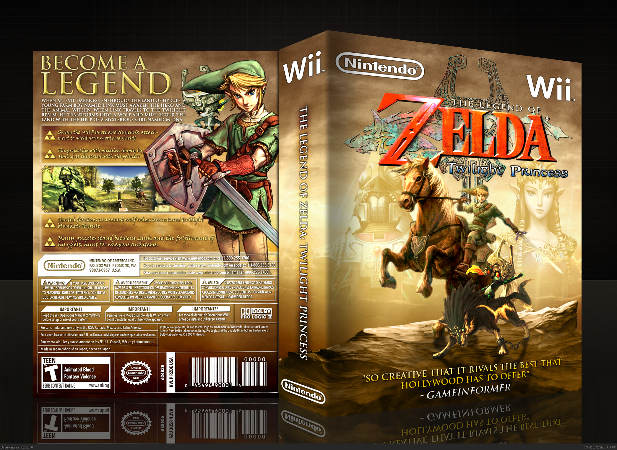 The Legend Of Zelda: Twilight Princess box cover