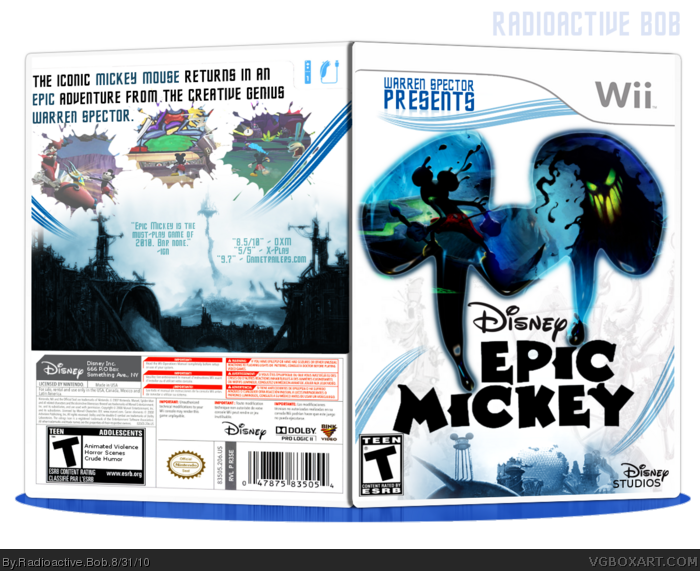 Epic Mickey box art cover