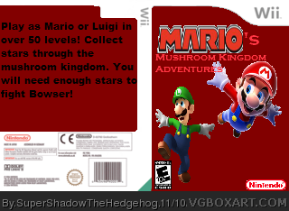 Mario's Mushroom Kingdom Adventures box cover