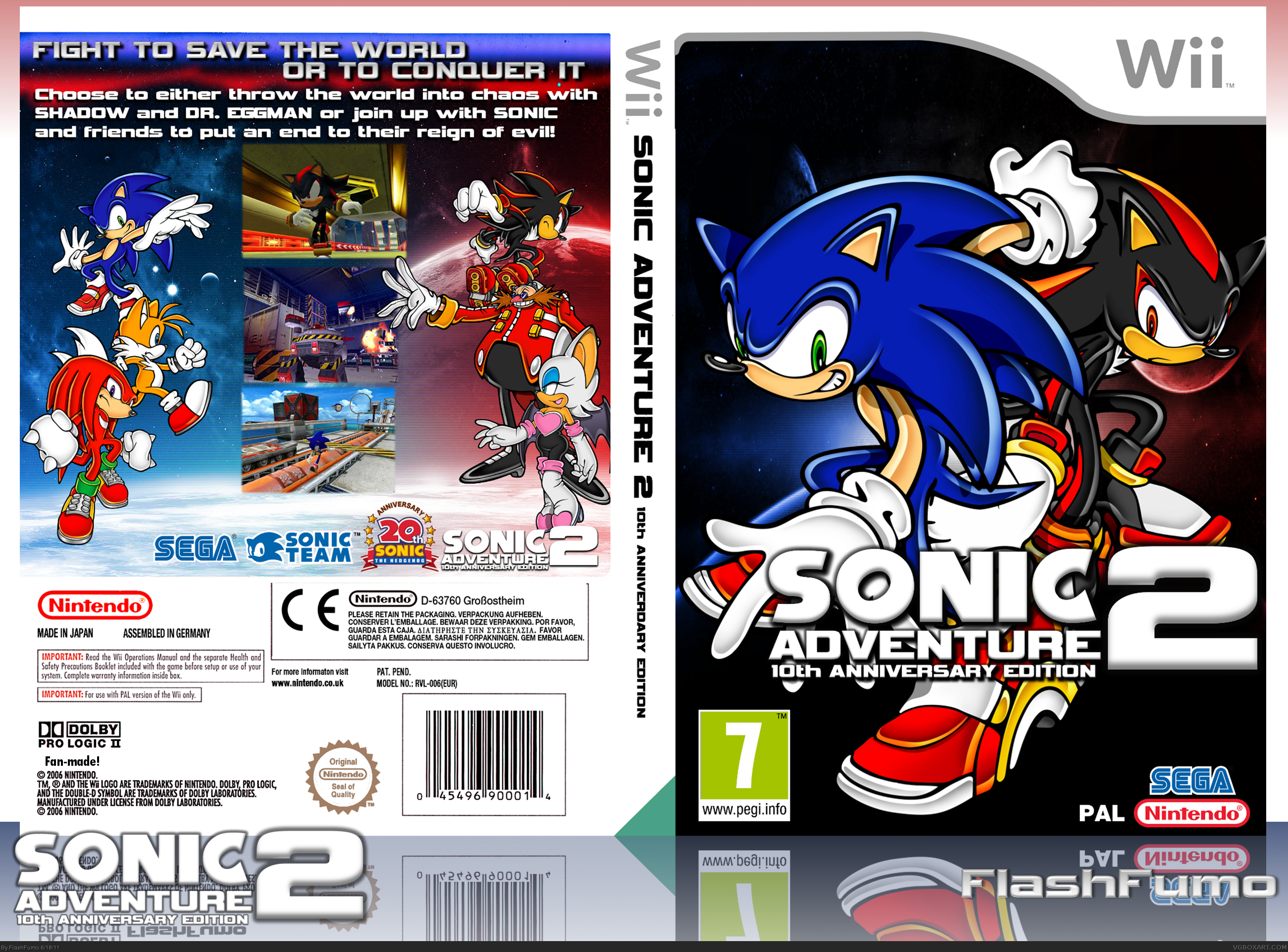 Sonic Adventure 2 - 10th Anniversary Edition box cover
