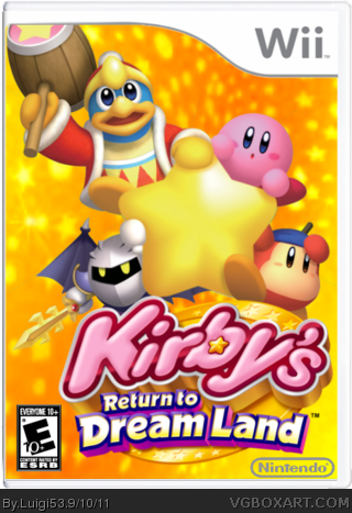 Kirby's Return To Dreamland box cover