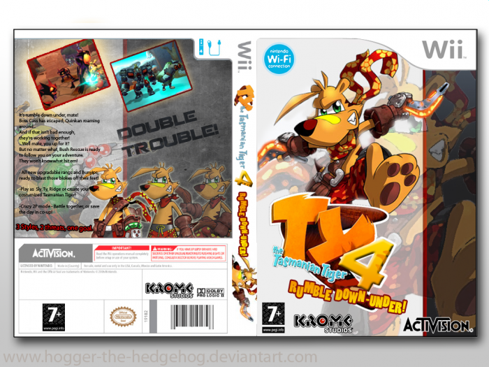 TY the Tasmanian Tiger 4: Rumble Down Under! box art cover