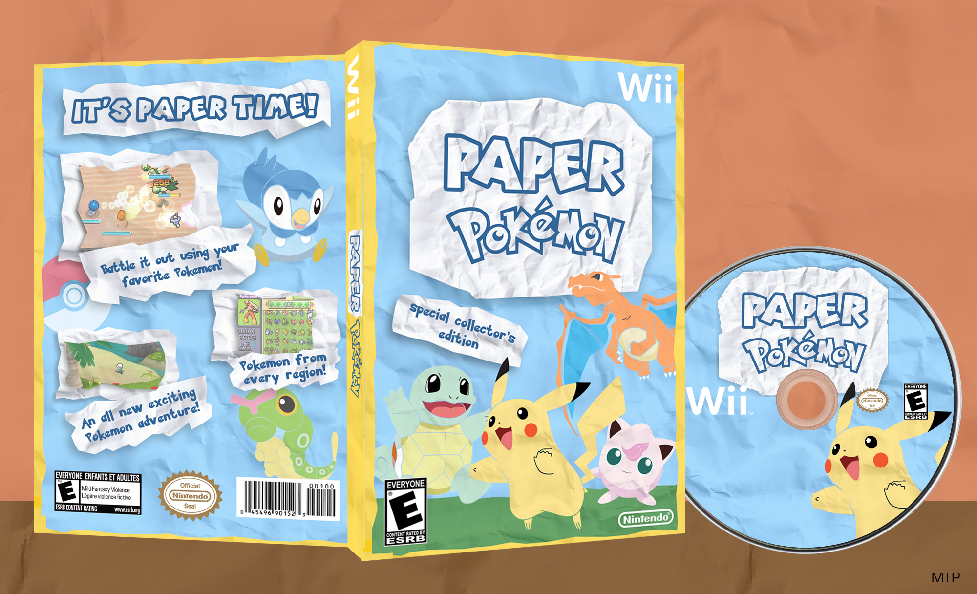 Paper Pokemon box cover