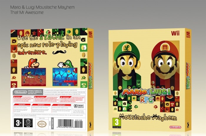 Mario & Luigi RPG: Moustache Mayem box art cover
