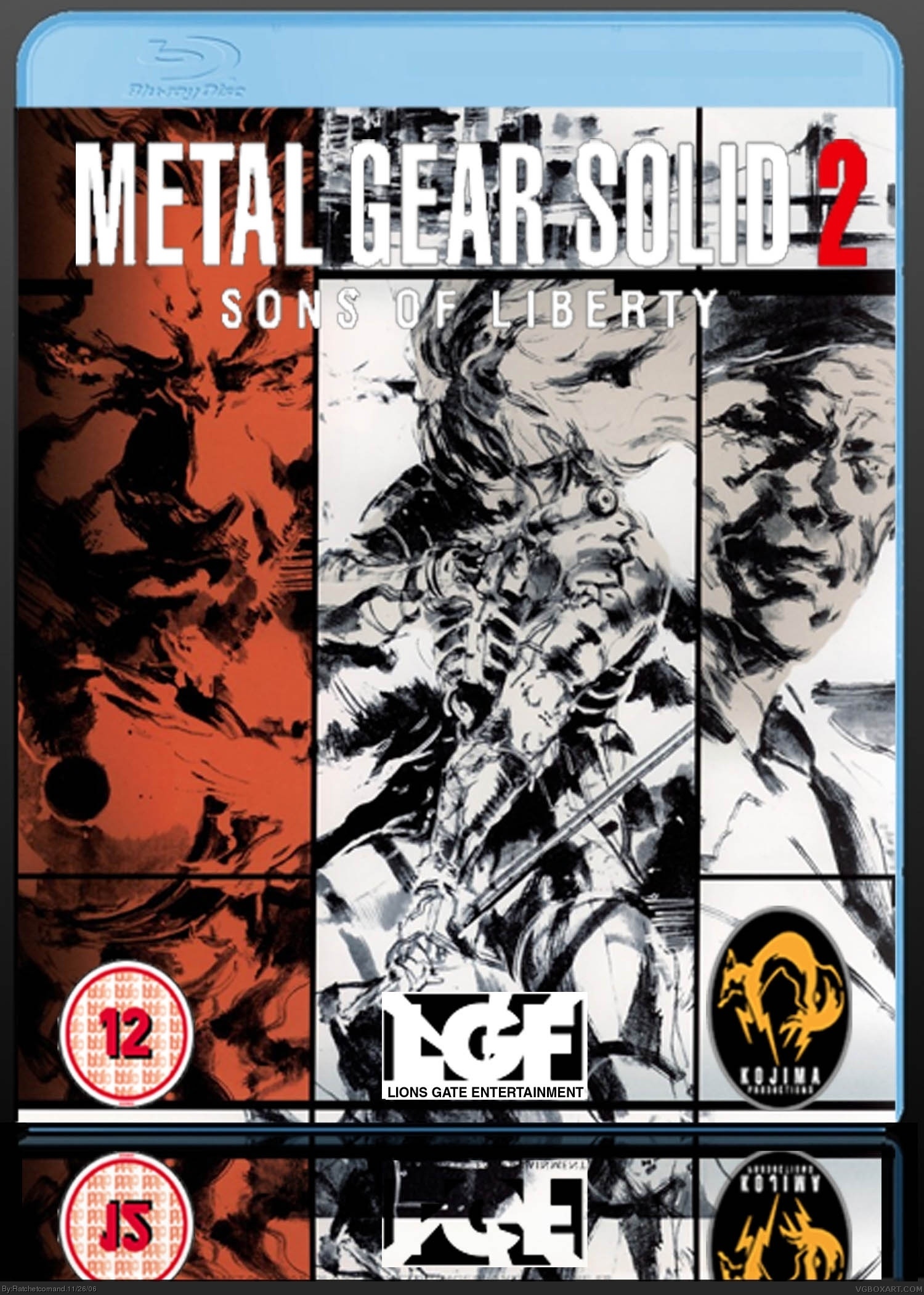 Metal Gear Solid 2 (BD Movie) box cover
