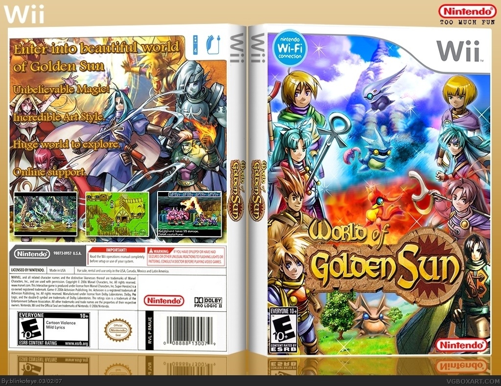 World of Golden Sun box cover