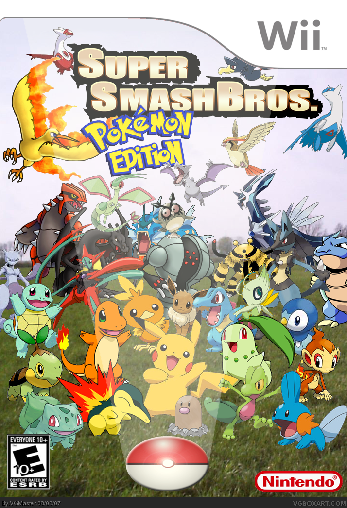 Super Smash Bros; Pokemon Edition box cover