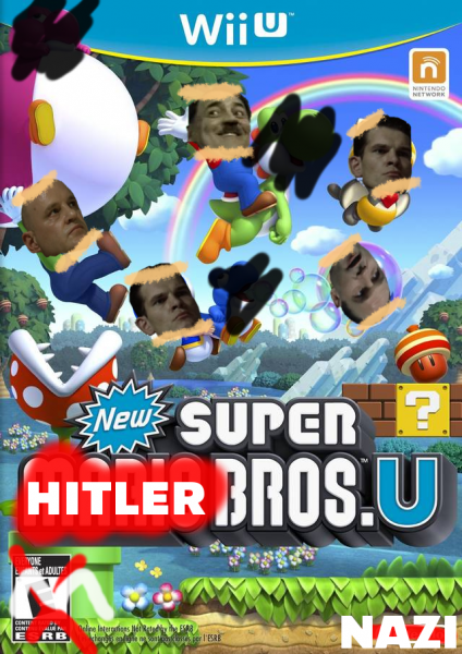 New Super Hitler Bros. U box cover