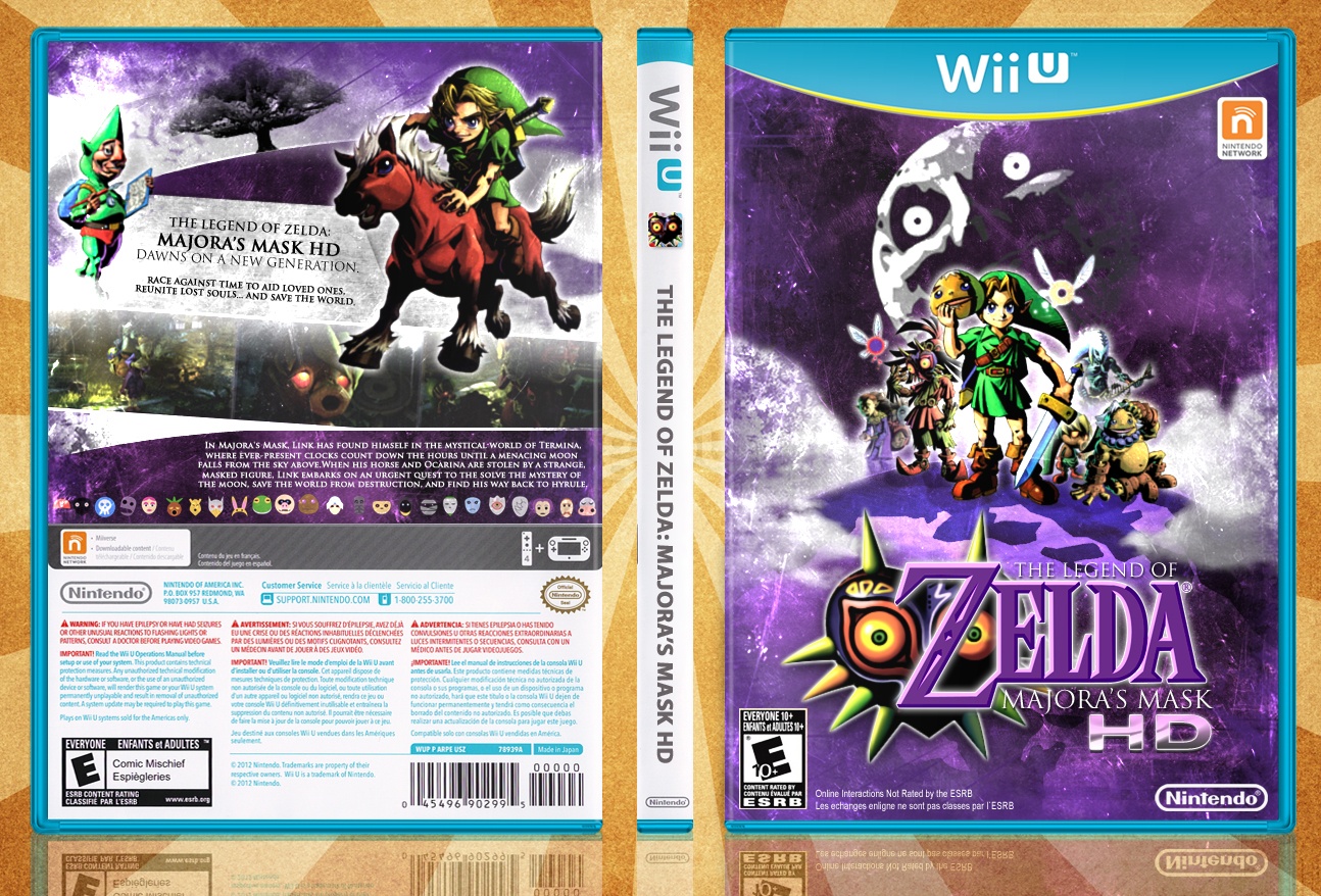 The Legend of Zelda: Majora's Mask HD box cover