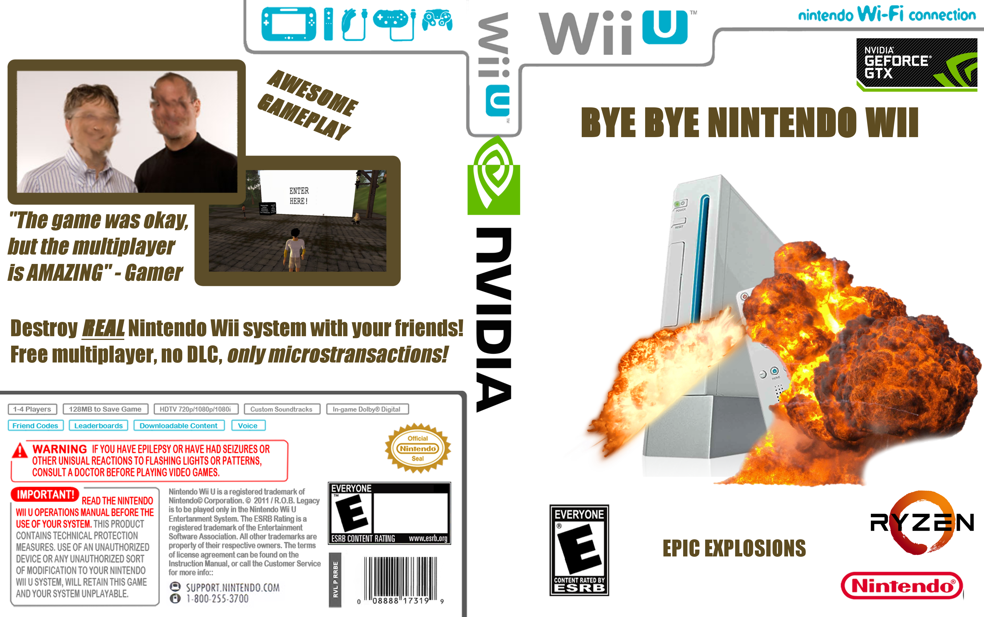 Nintendo Wii EXPLOSION box cover