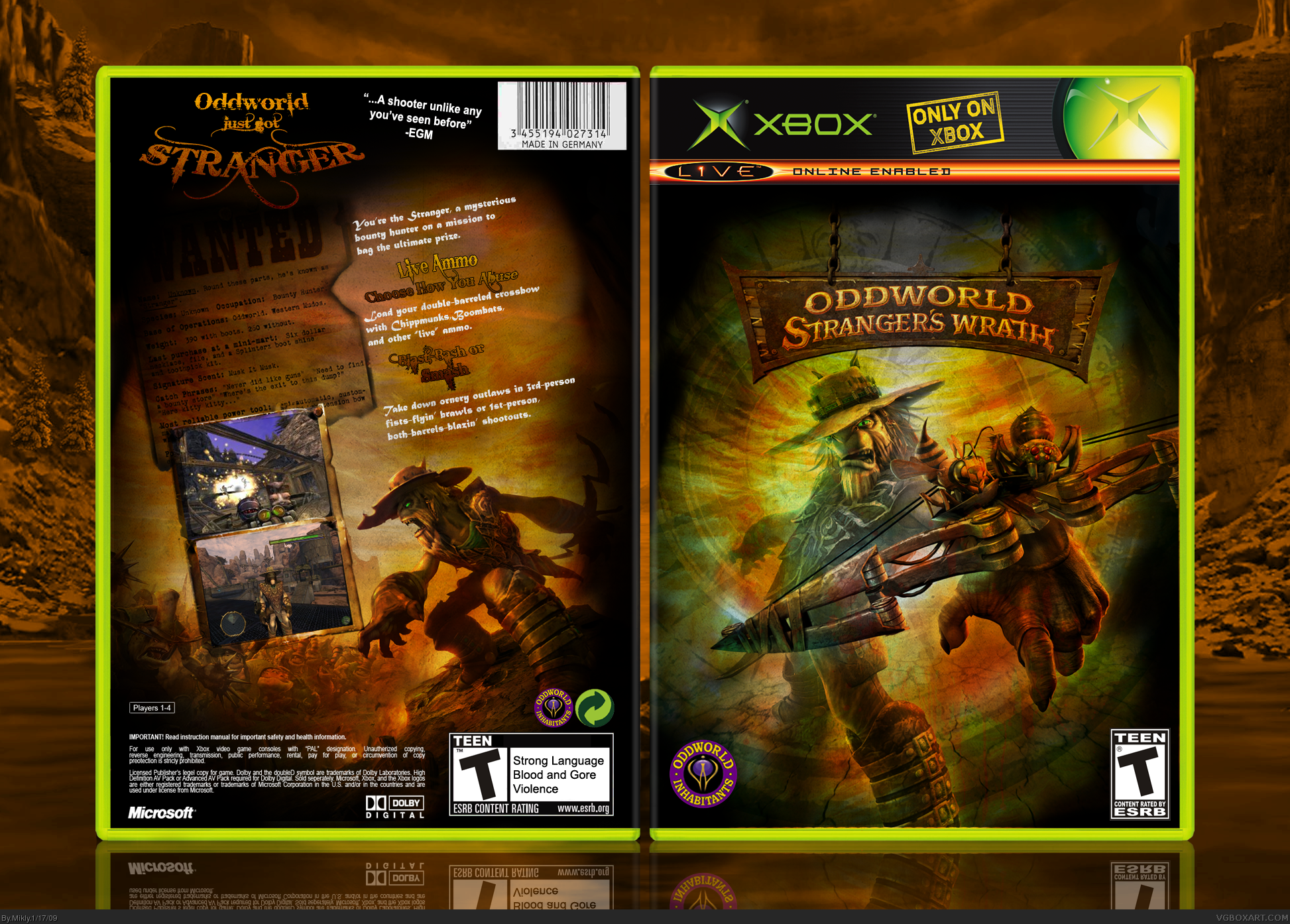 Oddworld Stranger's Wrath box cover