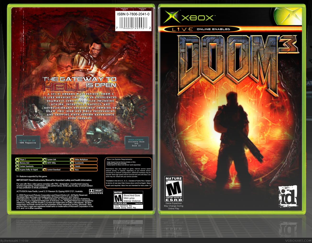 Doom 3 box cover