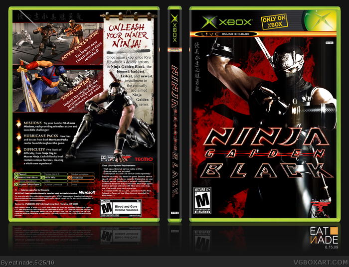 Ninja Gaiden Black box art cover